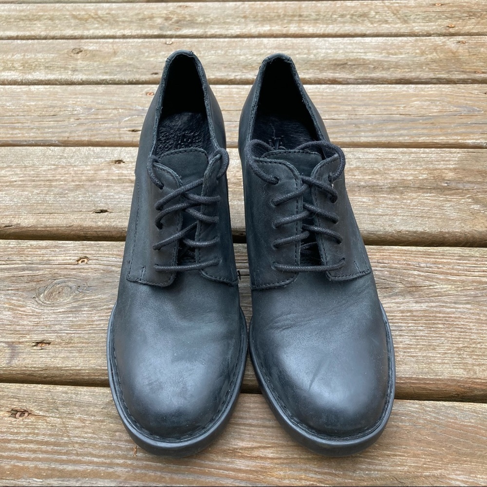 Born Leather Oxford Ankle Boot